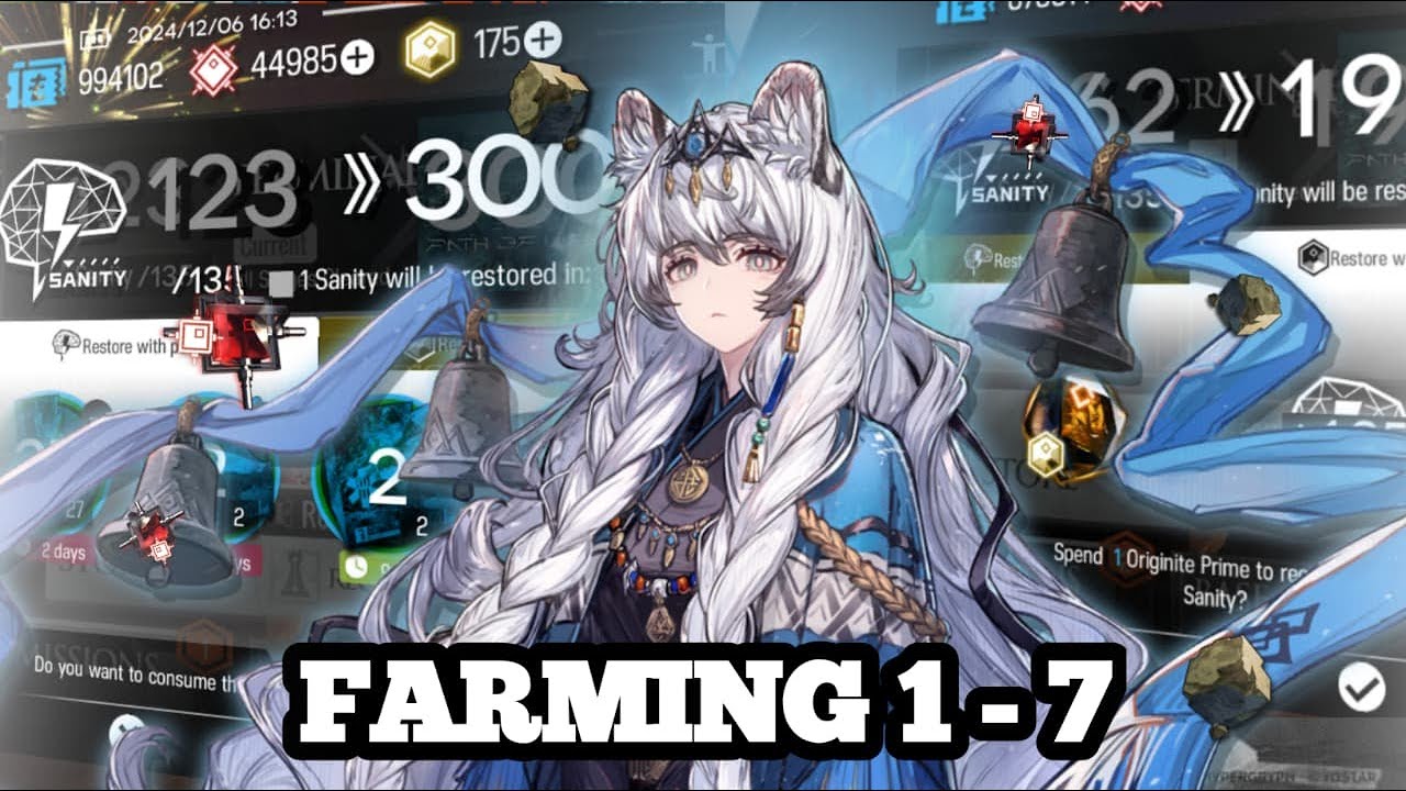 FARMING 1-7 FOR 300 PULLS IN PRAMANIX ALTER BANNER | ARKNIGHTS