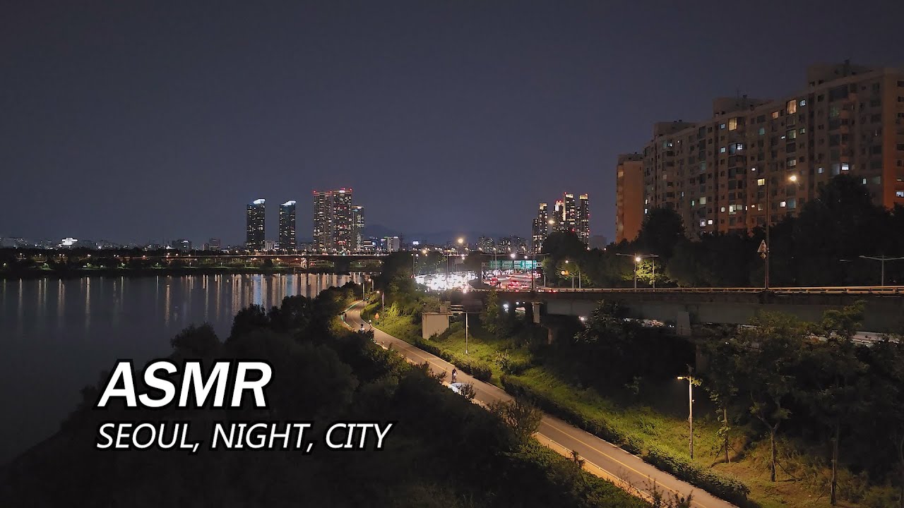 City Sounds and Traffic Ambience ASMR for Sleep and Study | Relaxing City at Night