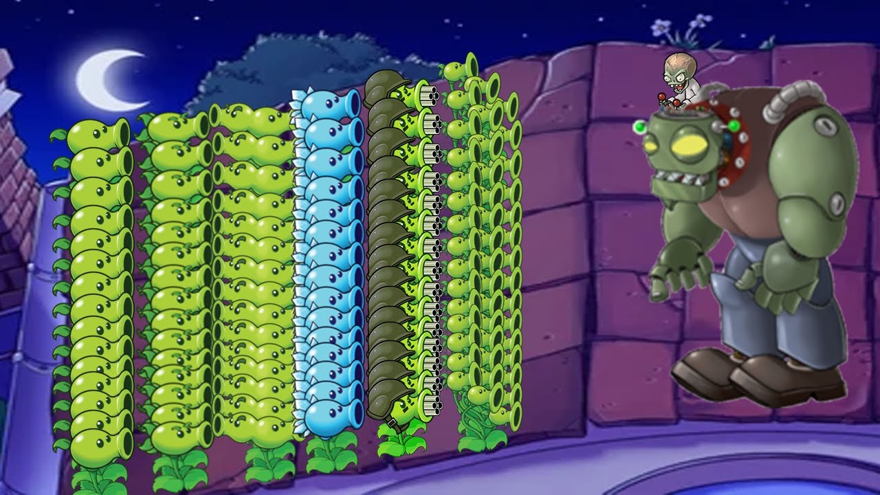 Plants vs Zombies Epic Fight - All Pea vs Dr Zomboss