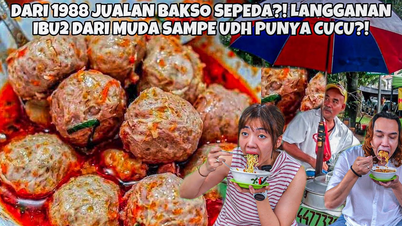 BAKSO SEPEDA TERSEMBUNYI DARI 1988?! LANGGANAN PEJABAT CUMA JUAL 100PORSI PERHARI