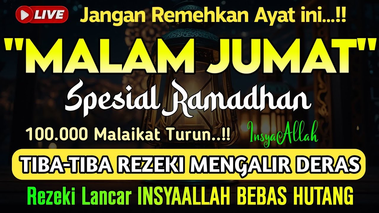 MUSTAJAB..!! PUTAR DZIKIR INI JANGAN KAGET REZEKI DATANG BERTUBI TUBI | Panjang Umur & Dosa Diampuni