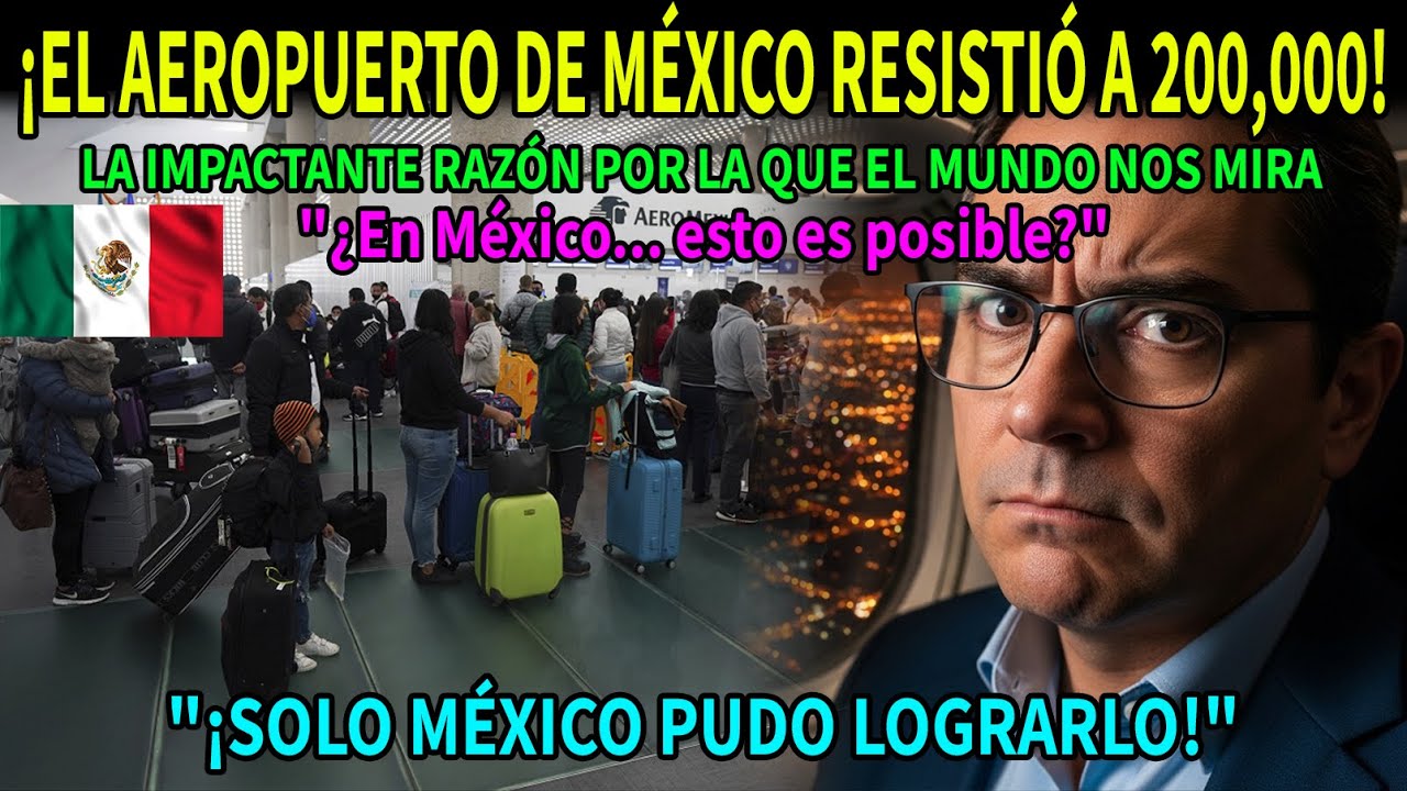 200,000 Personas en el AICM: ¿Por qué México NO colapsó como Londres?