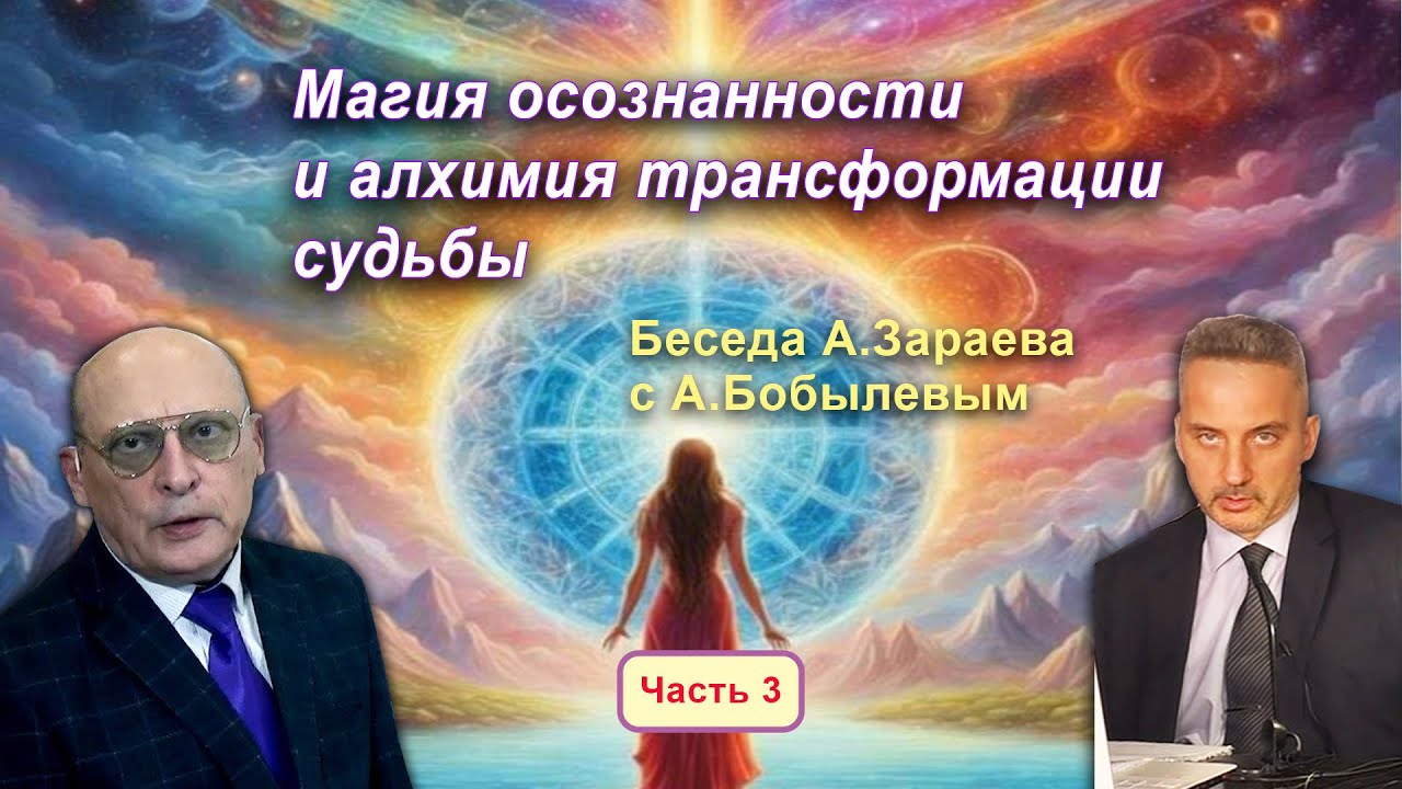 МАГИЯ ОСОЗНАННОСТИ И АЛХИМИЯ ТРАНСФОРМАЦИИ СУДЬБЫ * БЕСЕДА А.ЗАРАЕВА С А.БОБЫЛЕВЫМ * ЧАСТЬ 3
