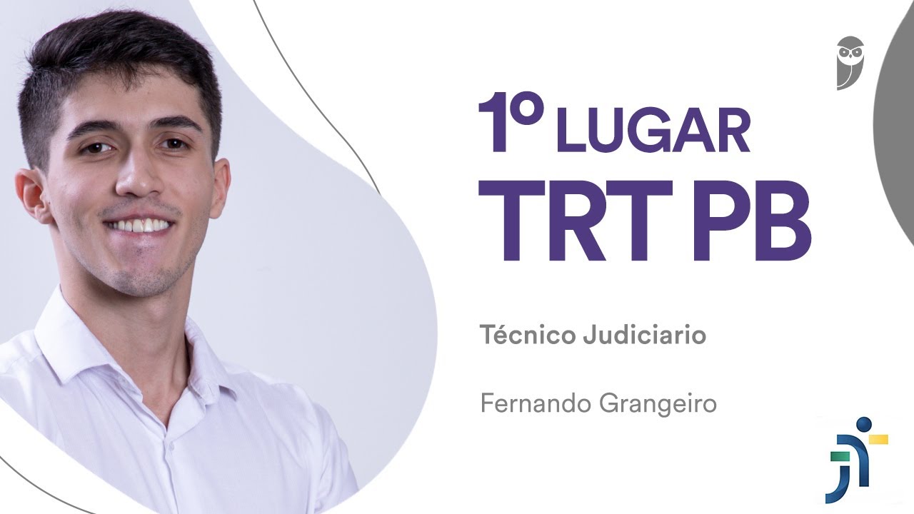 TRT PB: Conheça Fernando Grangeiro, aprovado em 1°lugar para Técnico Judiciário