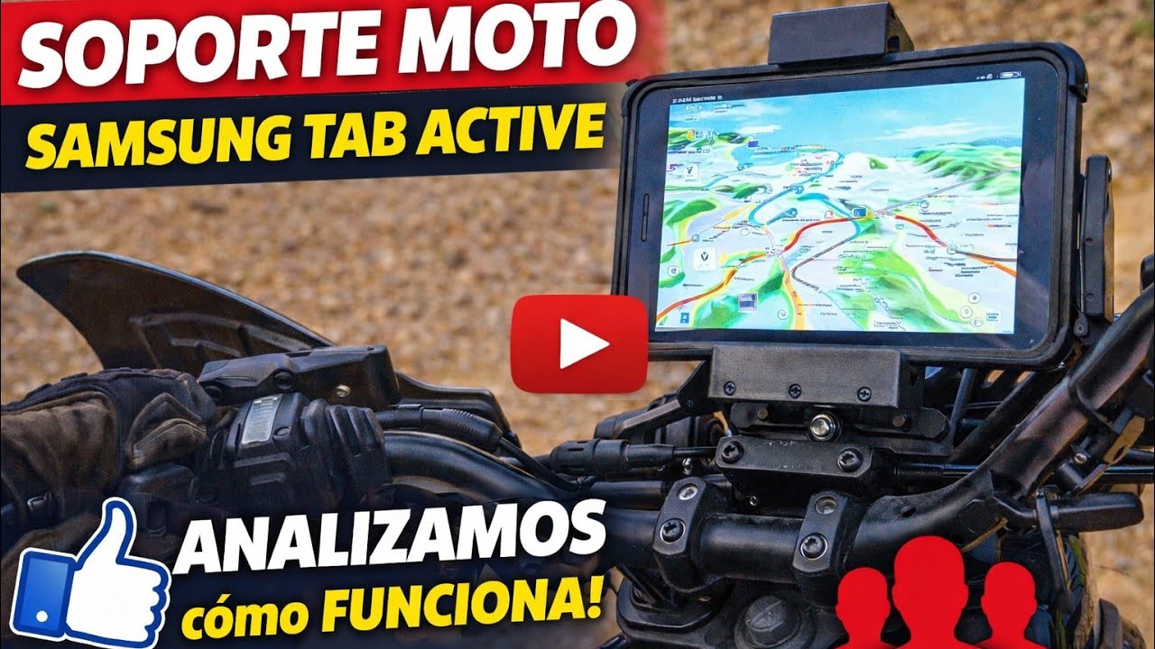 Soporte Moto para Samsung Tab Active – Review Completa ASM 3D Solutions | GPS Off Road