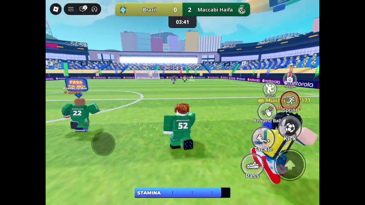 Roblox Super Fifa Soccer: Brazil vs Maccabi Haifa : Edits added