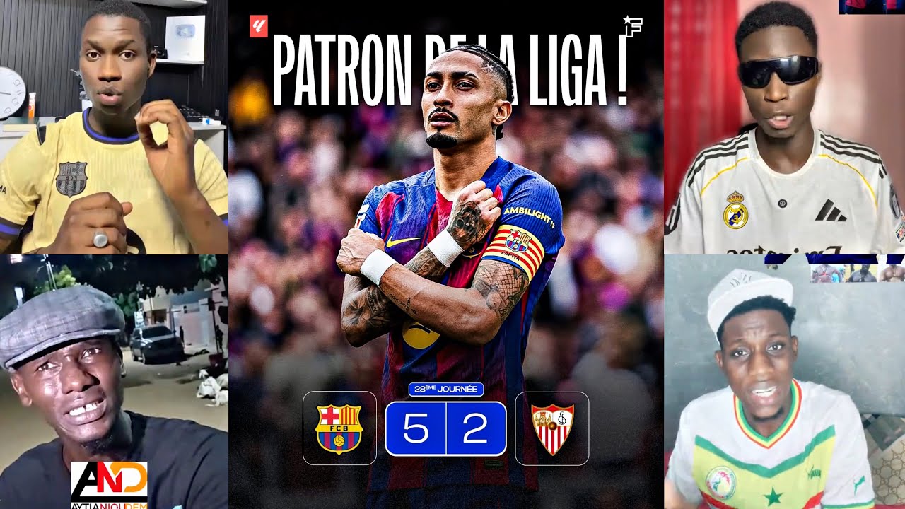 🚨 Le Barça ECRASE le FC Séville 5-2 grâce à un TRIPLE de Raphinha 💙❤️🔥