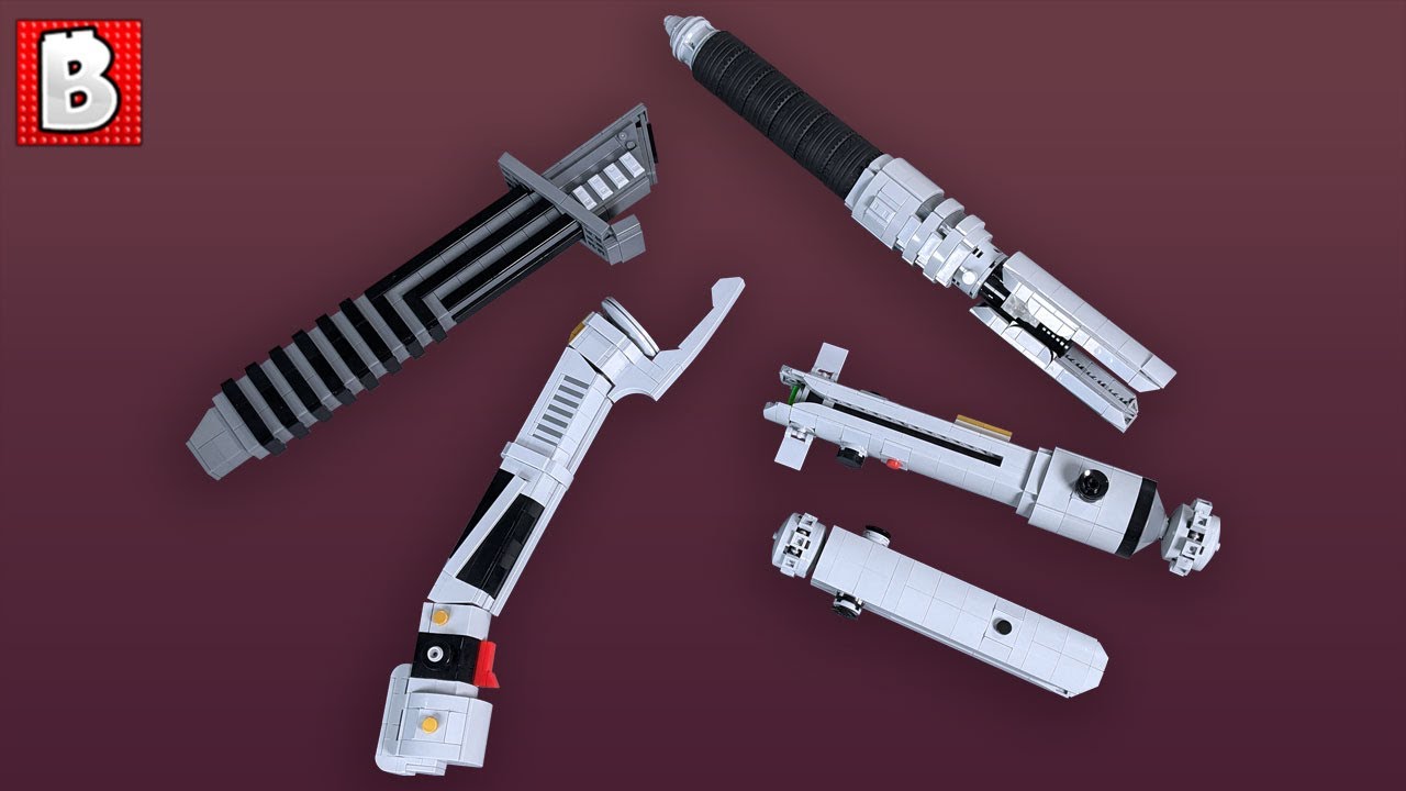 Custom LEGO Lightsaber Hilts! Ahsoka, Dooku, Darksaber, and Cal Kestis