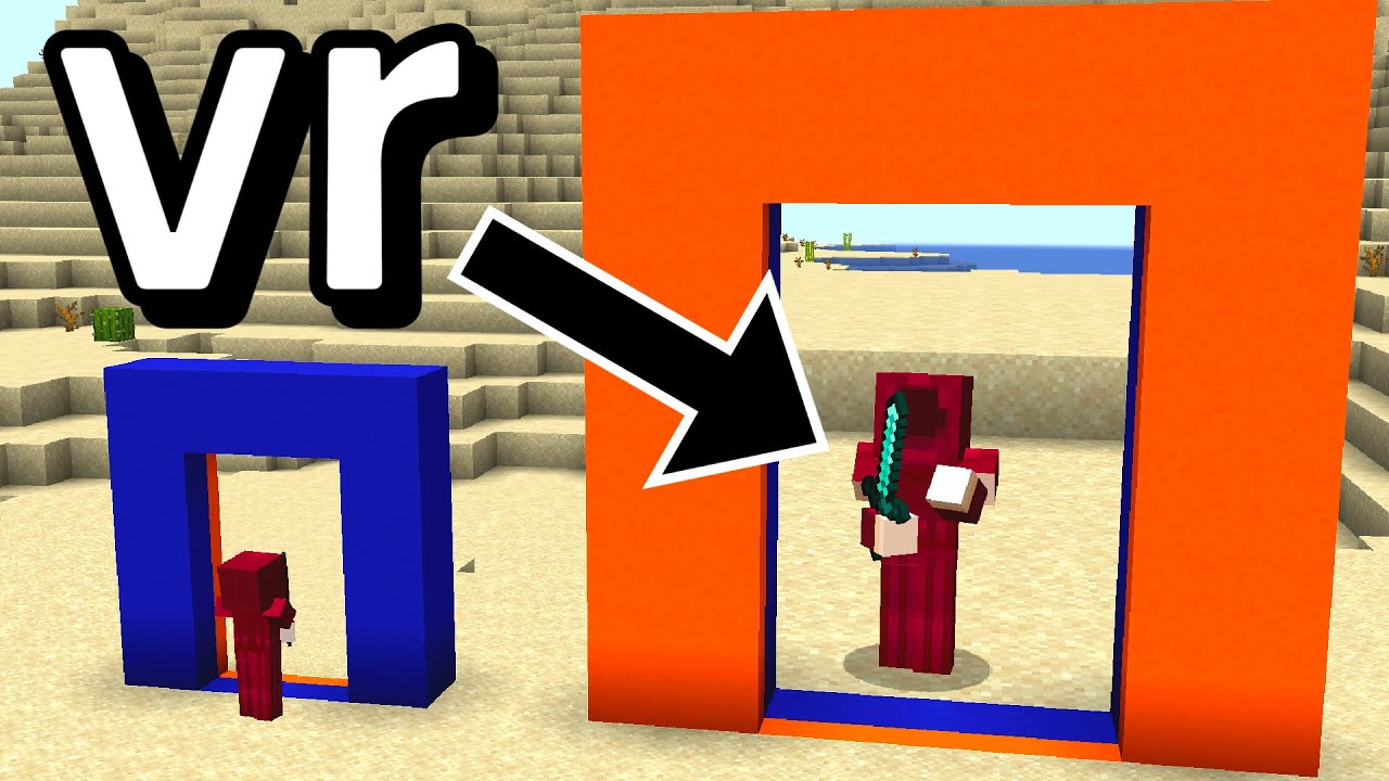 trying to play the immersive portals mod in vr