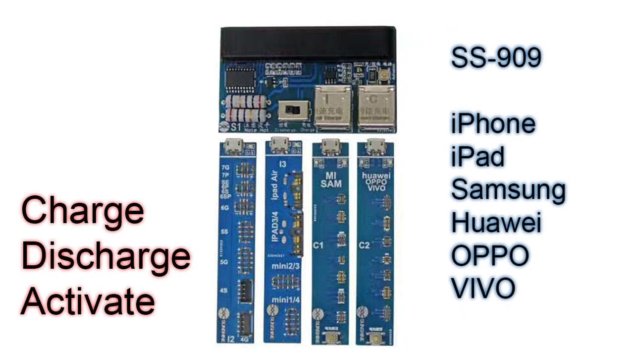 SS-909 All-in-1 Battery Charger/Tester/Activator for iPhone/iPad/Samsung UNBOXING