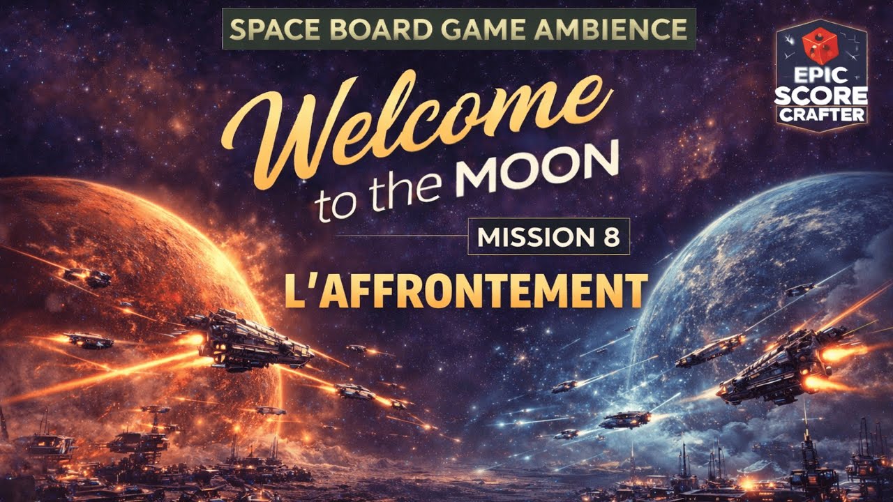 Welcome to the Moon – Mission 8: L’Affrontement ⚔️ | Strategic Board Game Ambience Music