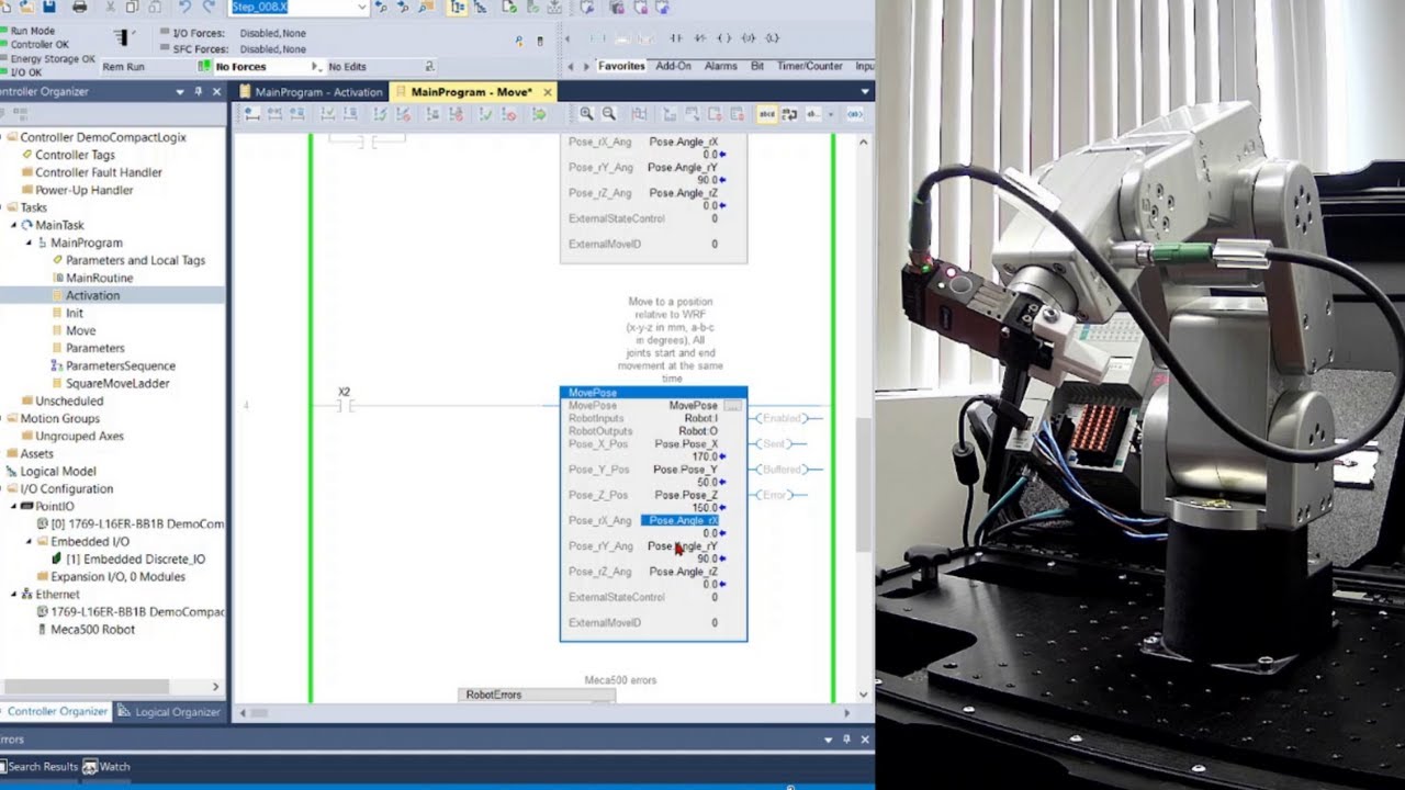 Mechatronic Minute: Mecademic Meca500 6-Axis Robot & How it Can be Used with an Allen-Bradley PLC