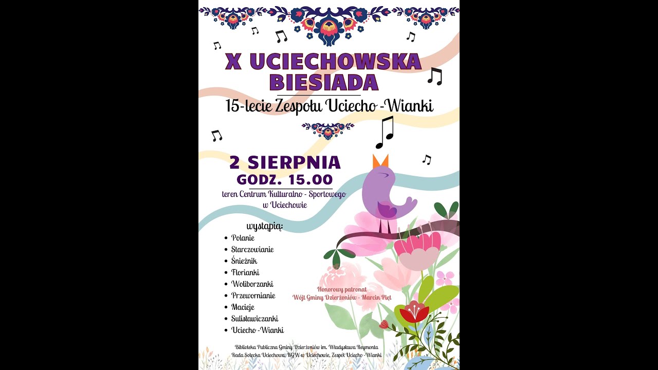 2025.08.02.  X UCIECHOWSKA BIESIADA 15-LECIE ZES[POŁU UCIECHOWIANKI - CZĘŚĆ 1.
