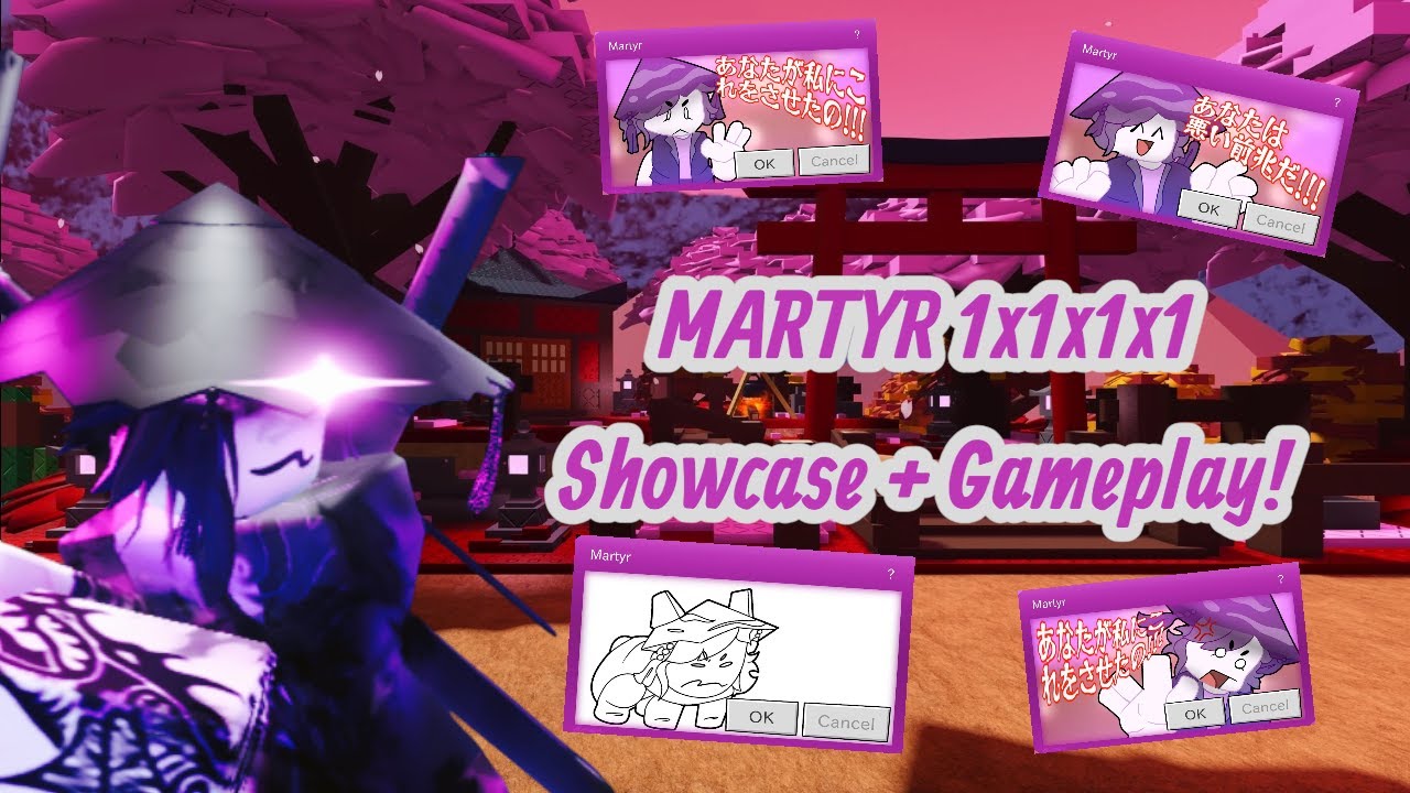 Martyr 1x1x1x1 Skin Showcase + Gameplay! | Forsaken Roblox