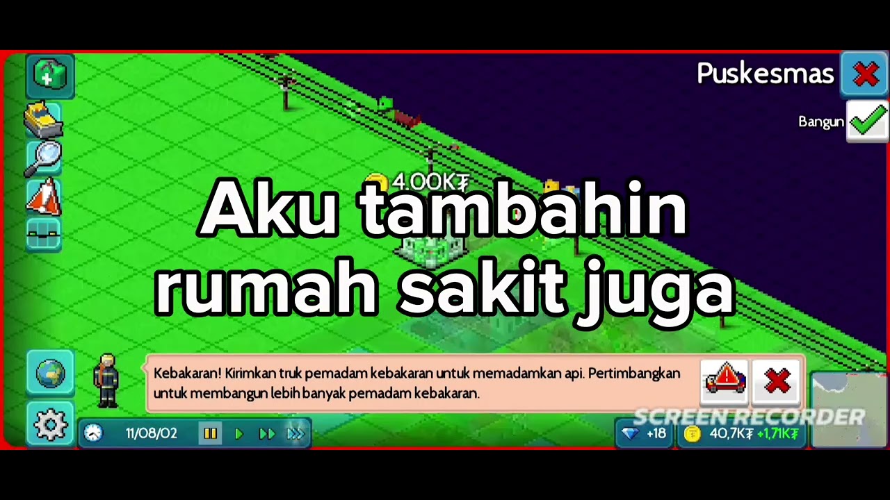 Aku buat kota di game theo town part 1