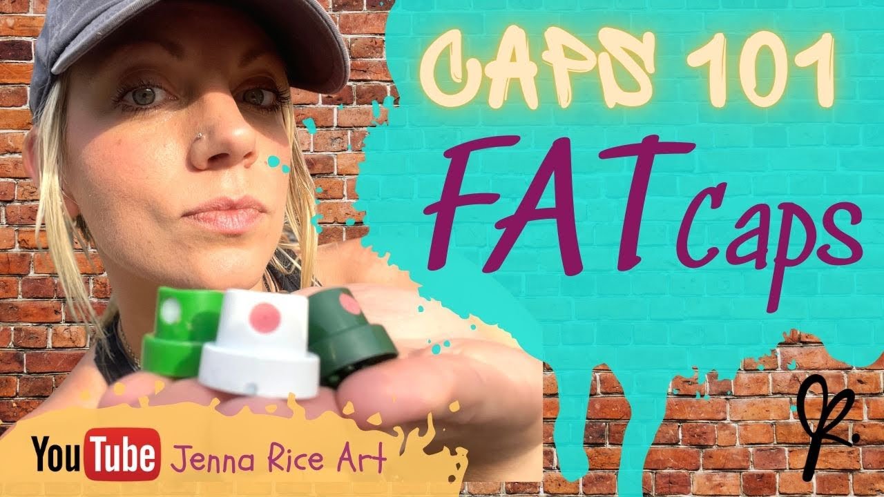 Caps 101- Part 4 of 5-The FAT Cap- How to cover larger areas FASTER with spray paint- Street Art2022