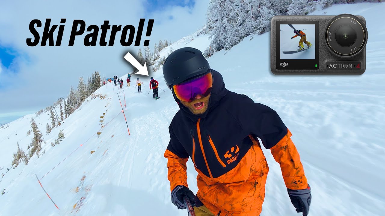 Опередить всех на спуске с каната — съемка на DJI Osmo Action 4