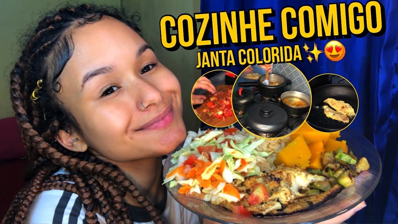 COZINHE COMIGO | JANTA COLORIDA Comida Saudável ✨