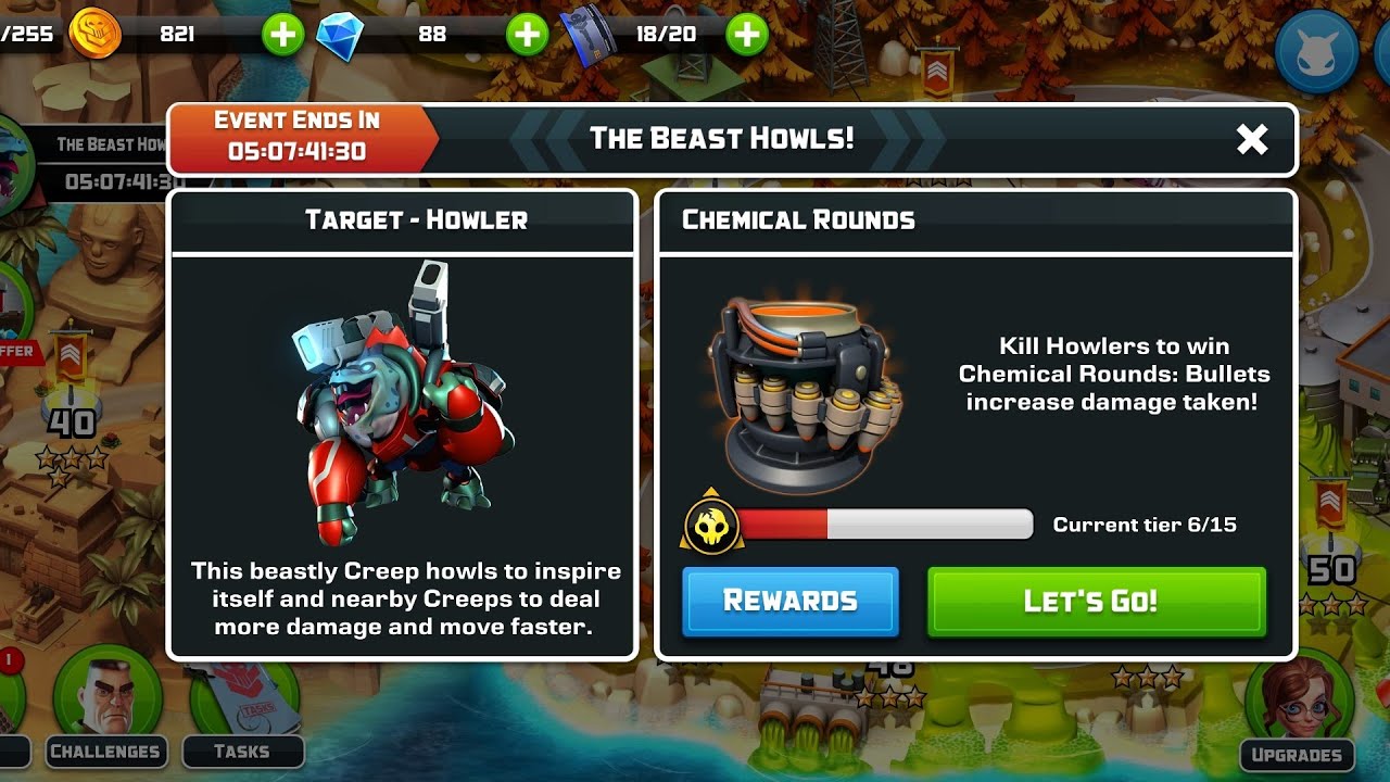 Alien Creeps TD: Event: THE BEAST HOWLS! (HARD LEVEL, FLAK ONLY& NO MOD/Perfect)