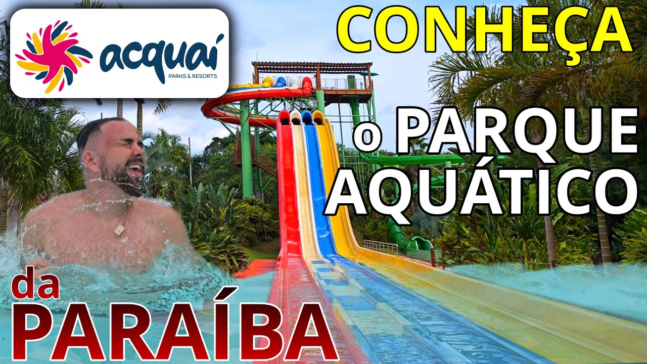 IMAGENS REAIS das atrações do ACQUAÍ, o Parque Aquático de JOÃO PESSOA. Conheça a ESTRUTURA. Paraíba