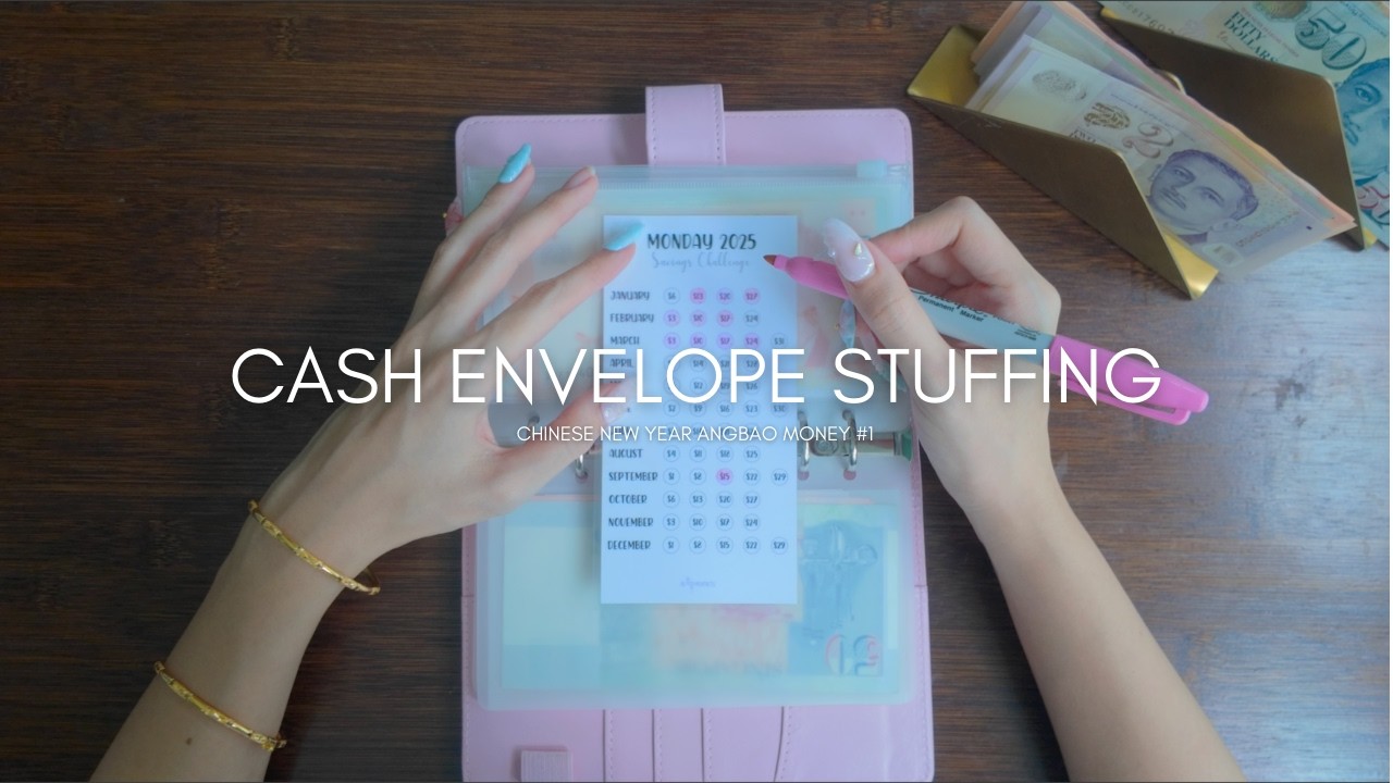 CASH ENVELOPE STUFFING | chinese new year red packet money #1 💌✨🧧