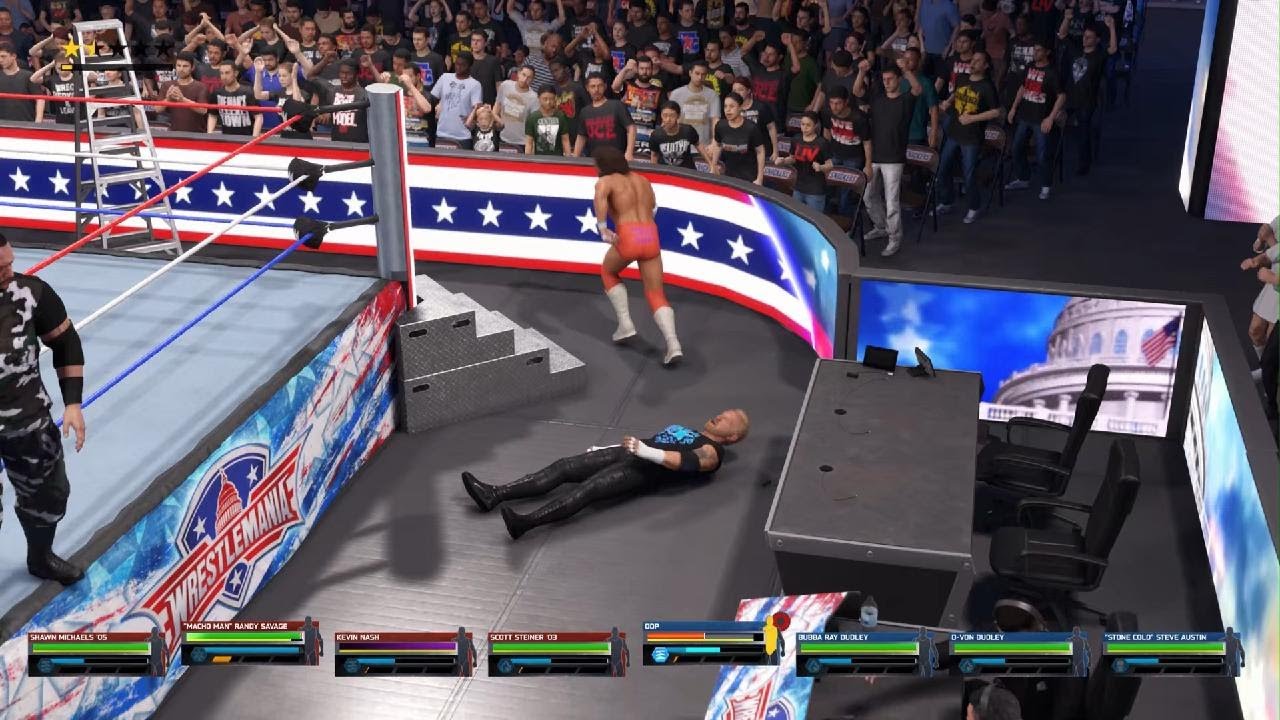 WWE 4 VS 4 HALL OF FAME WRESTLERS