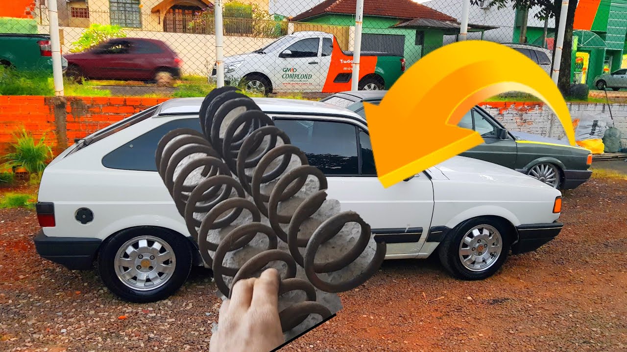 CORTAMOS  AS MOLAS DO GOL !!! SERA QUE FICOU BAIXO ???(#MODENA PINTURAS)
