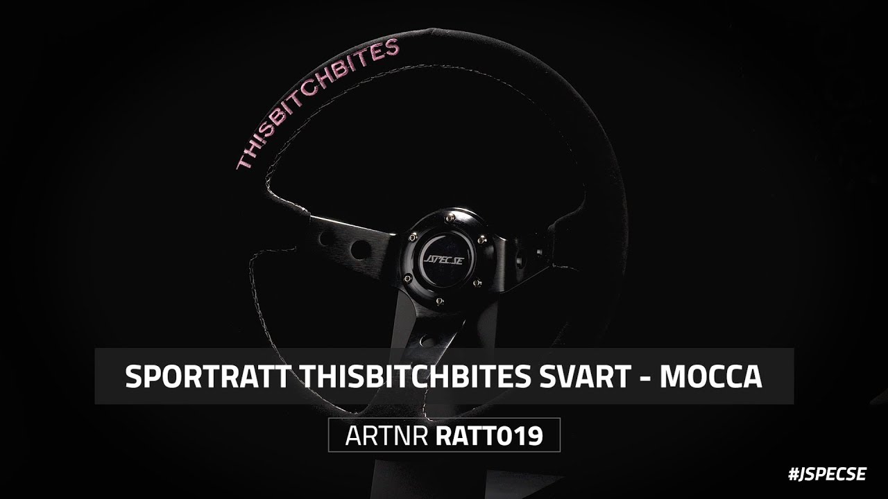RATT019 - Sportratt 'THISBITCHBITES' svart - Mocca