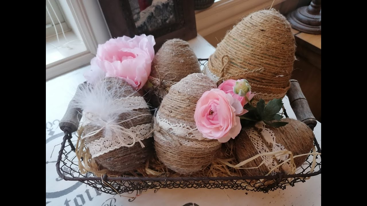 Tuto œufs de Pâques pour la décoration.