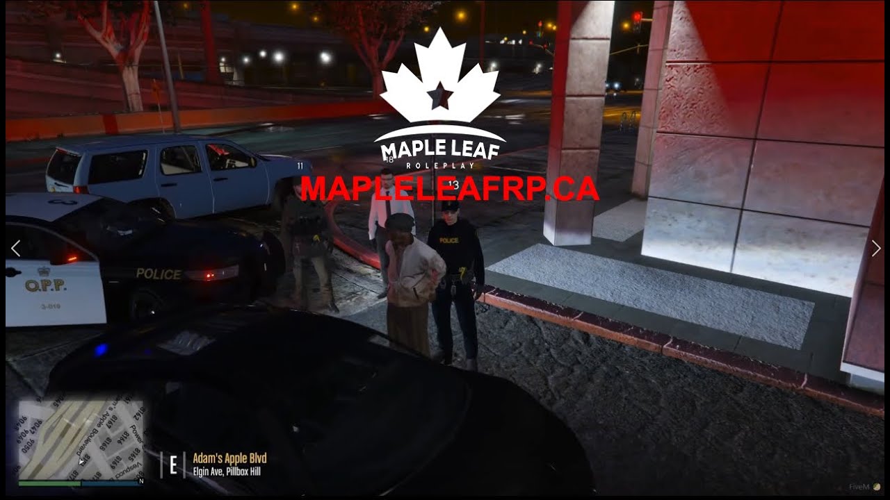 Maple Leaf Roleplay - Civilian - Caught Stealing a Car - (GTA V) (FiveM) (MLRP)