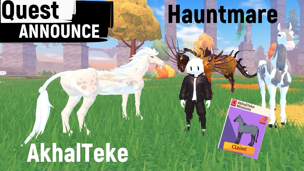 Akhal Teke Unlocking on Easy! ANNOUNCE Hauntmare! Horse Life