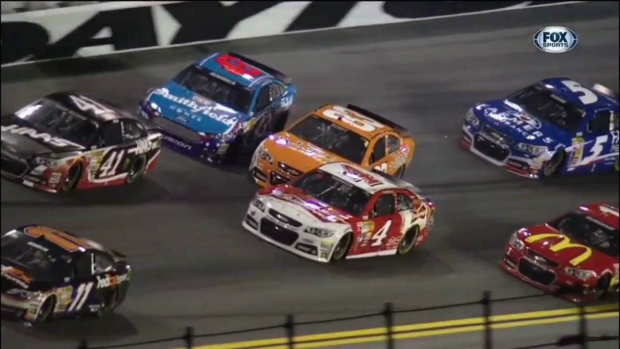 2014 Daytona 500 1st Big One ( Full replay & onboard )