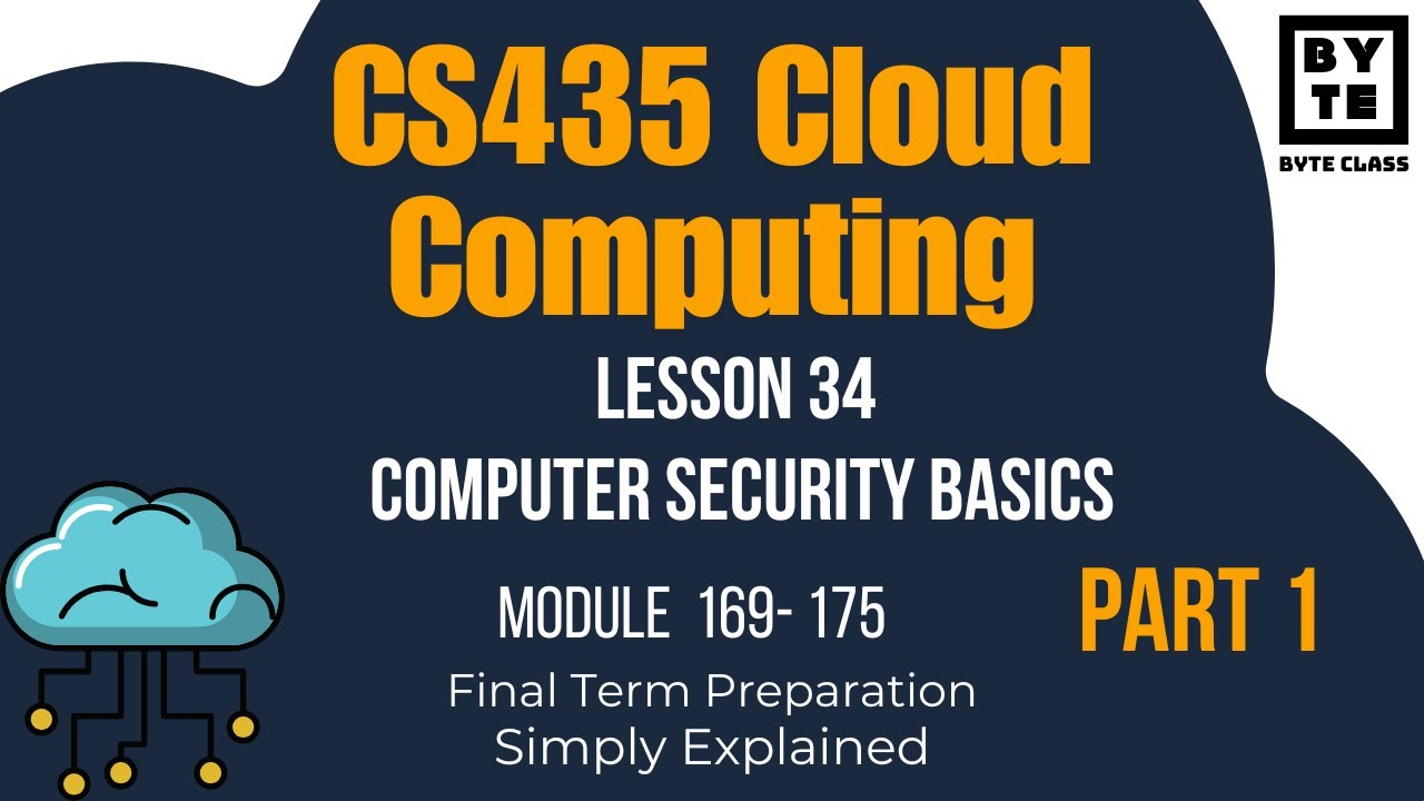 CS435 Cloud Computing | Lecture 34 part 1 | Final Term Preparation | Byte Class