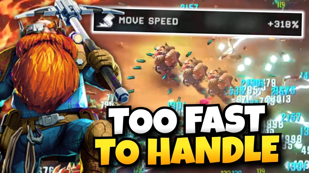 FLYING Through Hordes Of Bugs With 318% Move Speed! | Deep Rock Galactic: Survivor