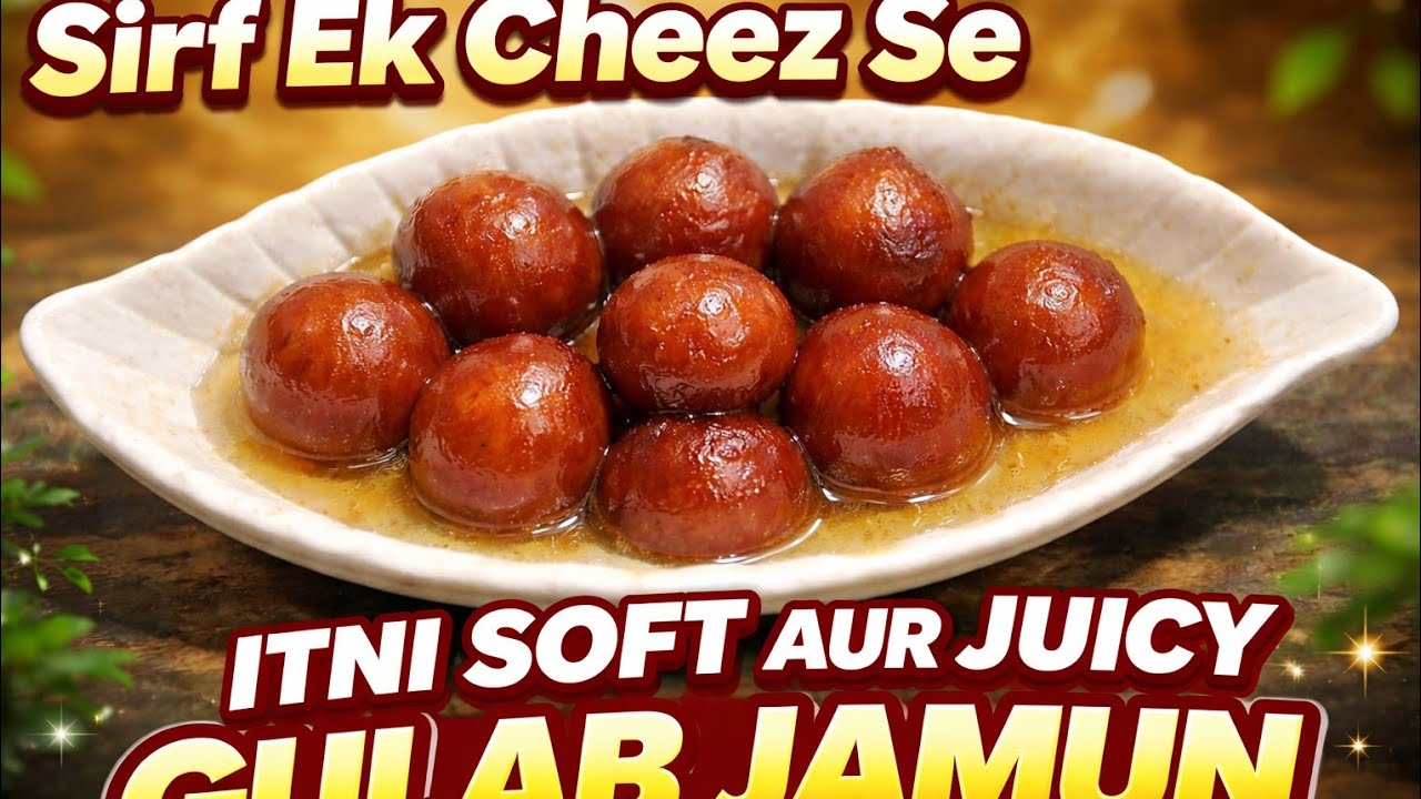 बिना मावा बिना पनीर के सॉफ्ट & जूसी गुलाब जामुन | Perfect  Recipe at Home @Chanchal's Kitchen 
