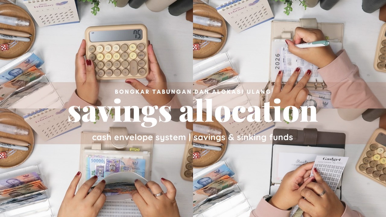 Bongkar Tabungan | Isi Sinking Funds dari Sisa Belanja | Cash Re-allocation | Savings