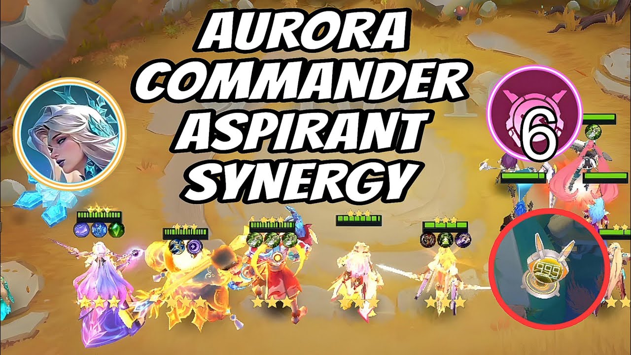 AURORA COMMANDER - ASPIRANT SYNERGY BEST COMBO ‼️ MAGIC CHESS GO GO 