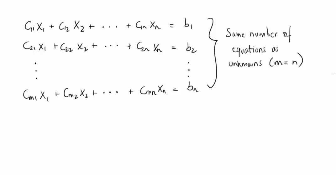 Writing a System of Equations in Matrix Form
