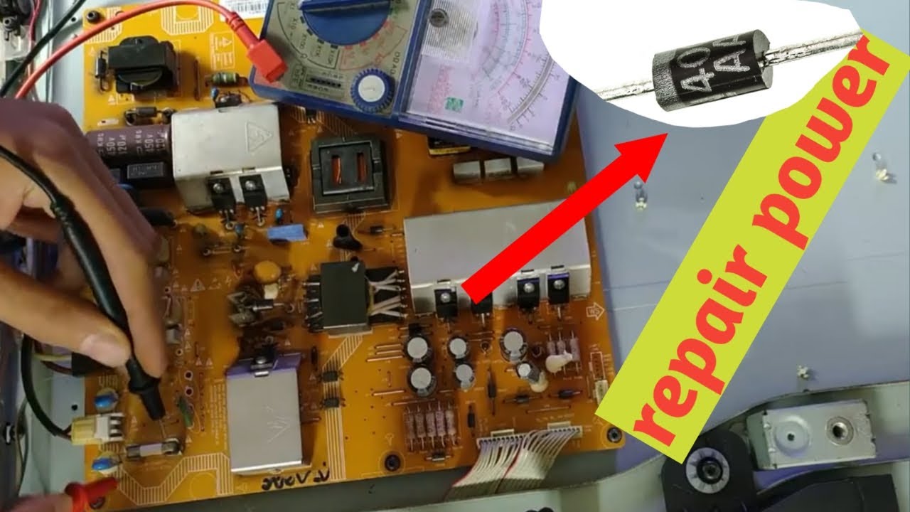 repair power tv philip 40 inch problem very easy/TV won't turn on and not red light