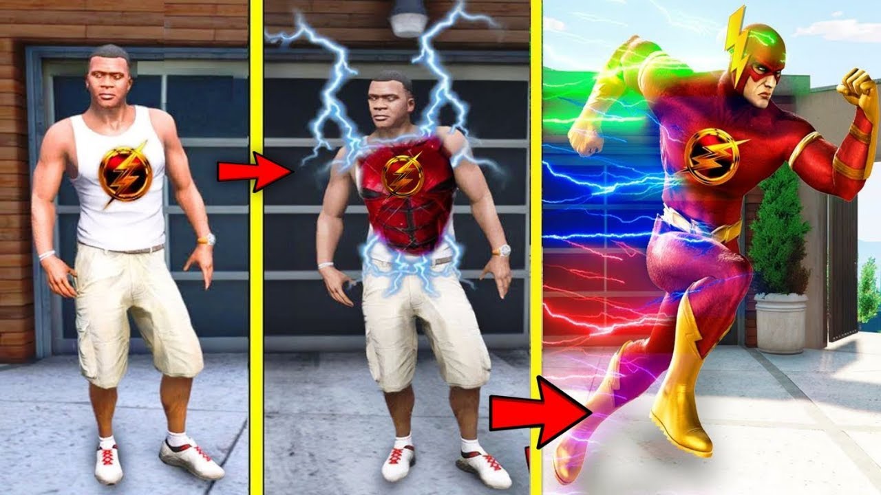 Franklin Become FLASHMAN in GTA 5