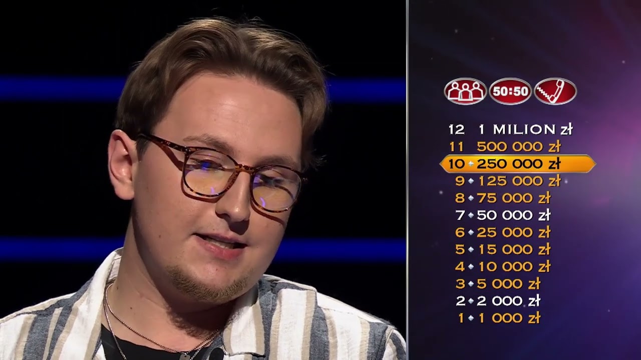 Milionerzy 3. odcinek - pytanie za PÓŁ MILIONA złotych!