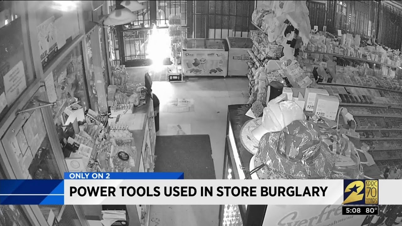 Power tools used in store burglary