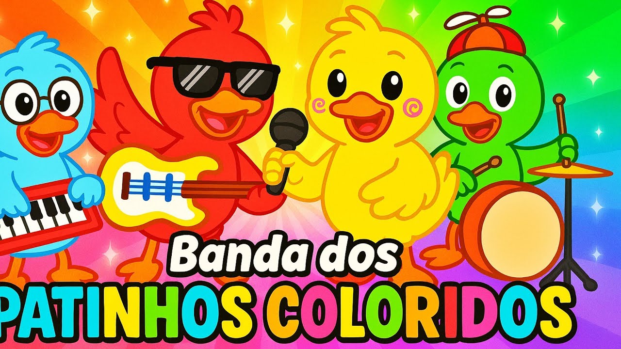 Banda dos Patinhos Coloridos | Música Infantil | Turma Kids e Cia