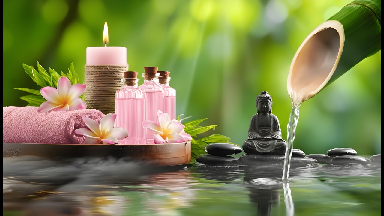 Bamboo Water Fountain & Deep Relaxation 🌿 Inner Peace, Deep Sleep & Anxiety, Calm Mind, Body & Soul