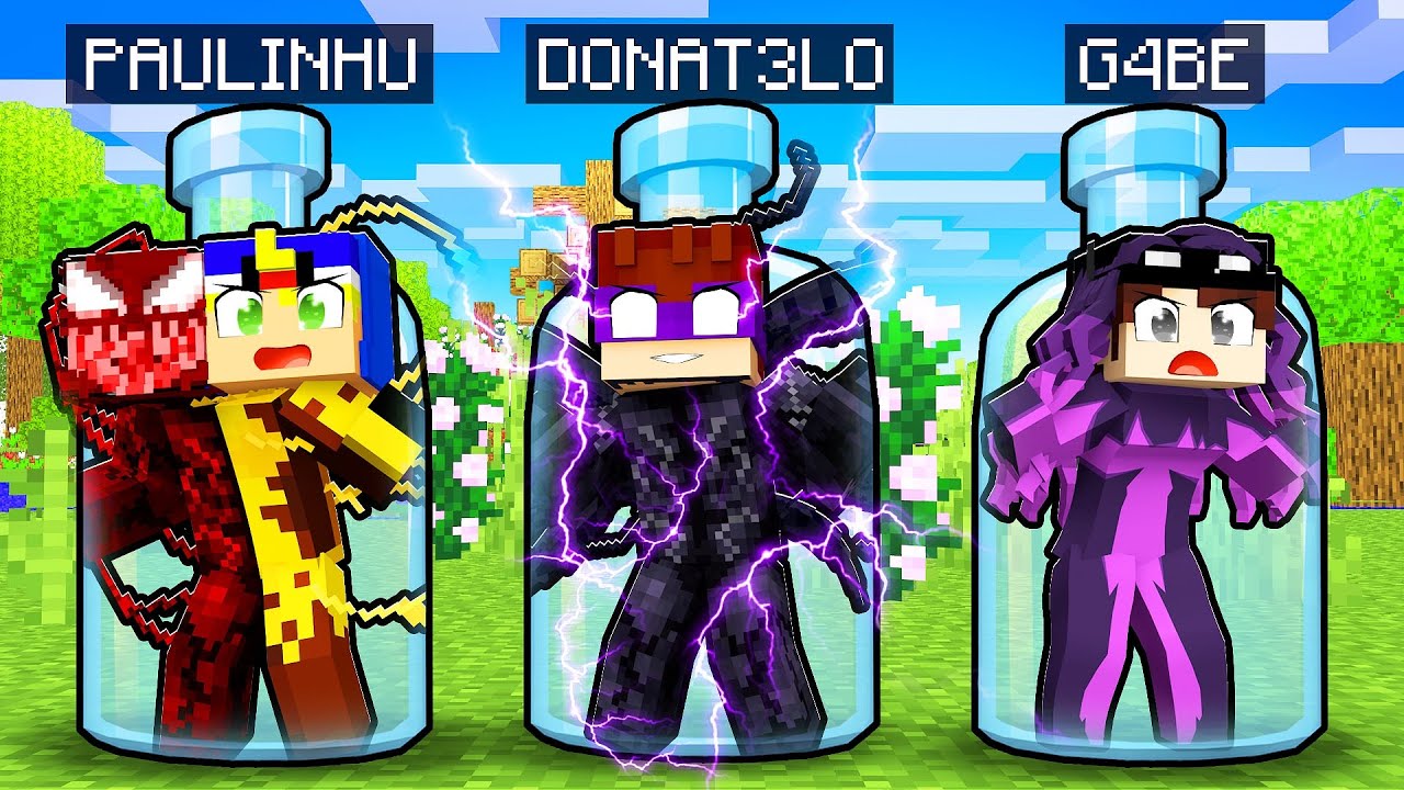 PRESO em UMA GARRAFA como SIMBIONTES no Minecraft