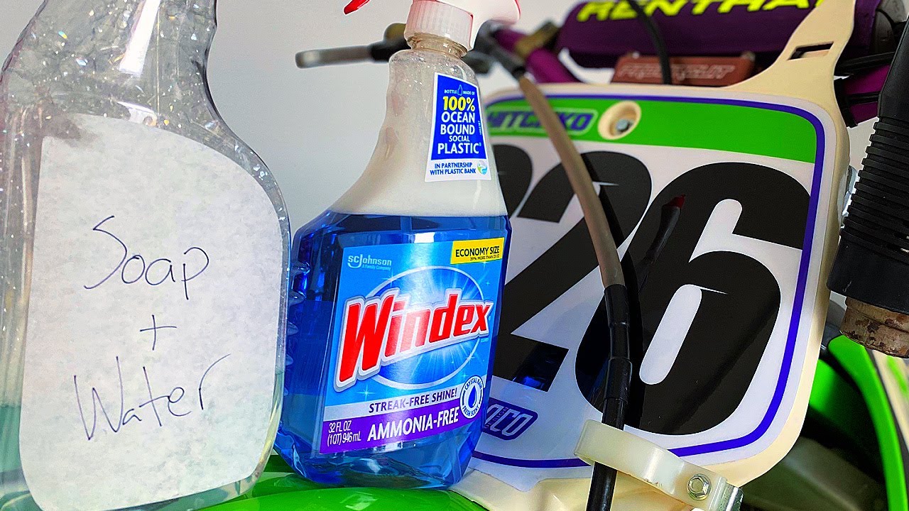 Windex, Soap and Water, Dry? What Works Best to Install Dirt Bike Graphics