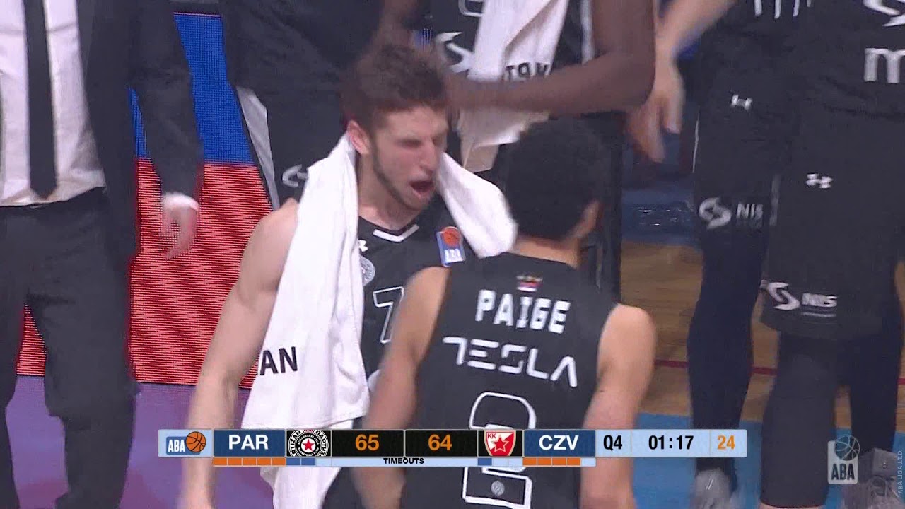KEY MOMENT: Marcus Paige takes Partizan up by 4 (Partizan NIS - Crvena zvezda mts, 30.3.2019)