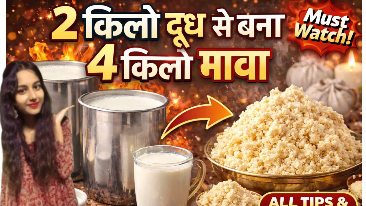 मावा बनाने का इतना आसान तरीका हलवाई भी नहीं बतायेगा 😱 एक बार जरूर देखे। खोया बनाने का सही तरीका 😱😱