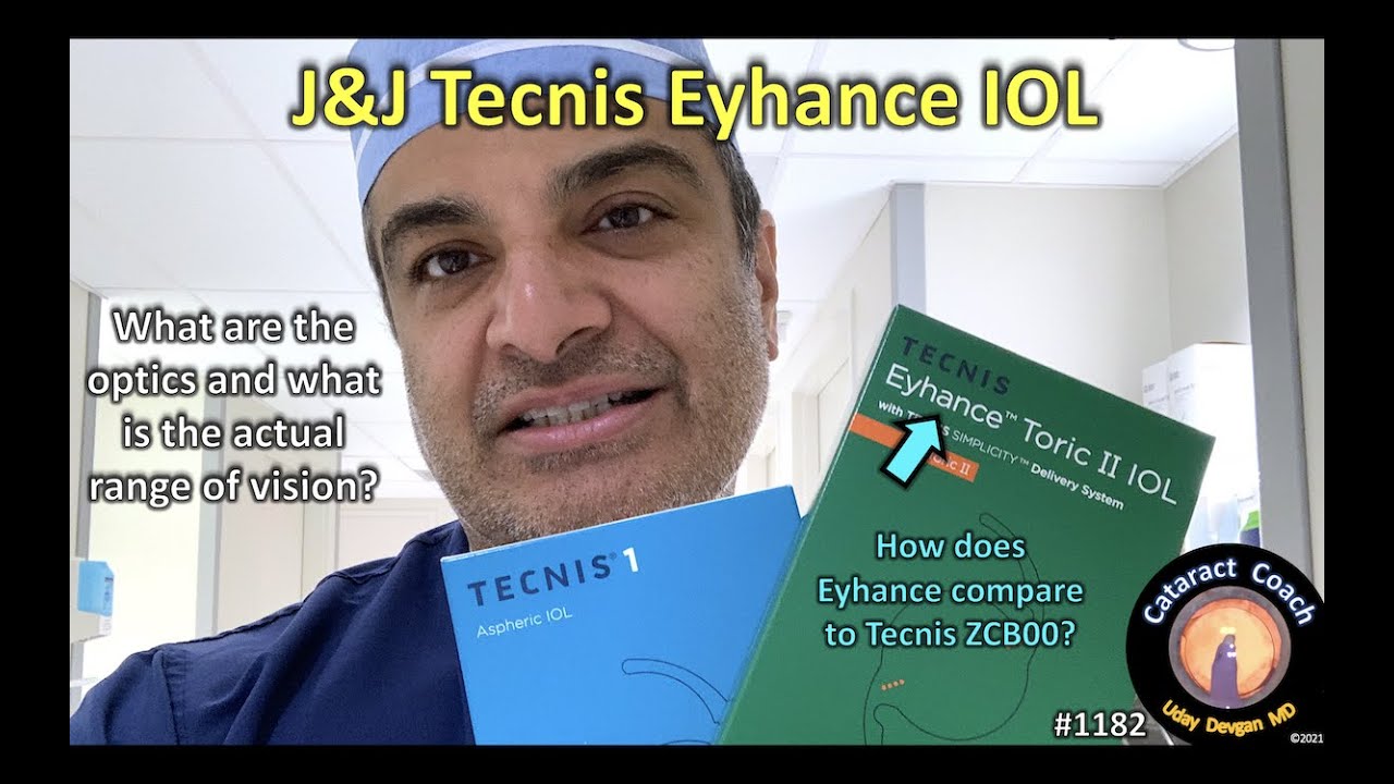 CataractCoach 1182: имплантируемая линза J&J Vision Tecnis Eyhance IOL для хирургии катаракты