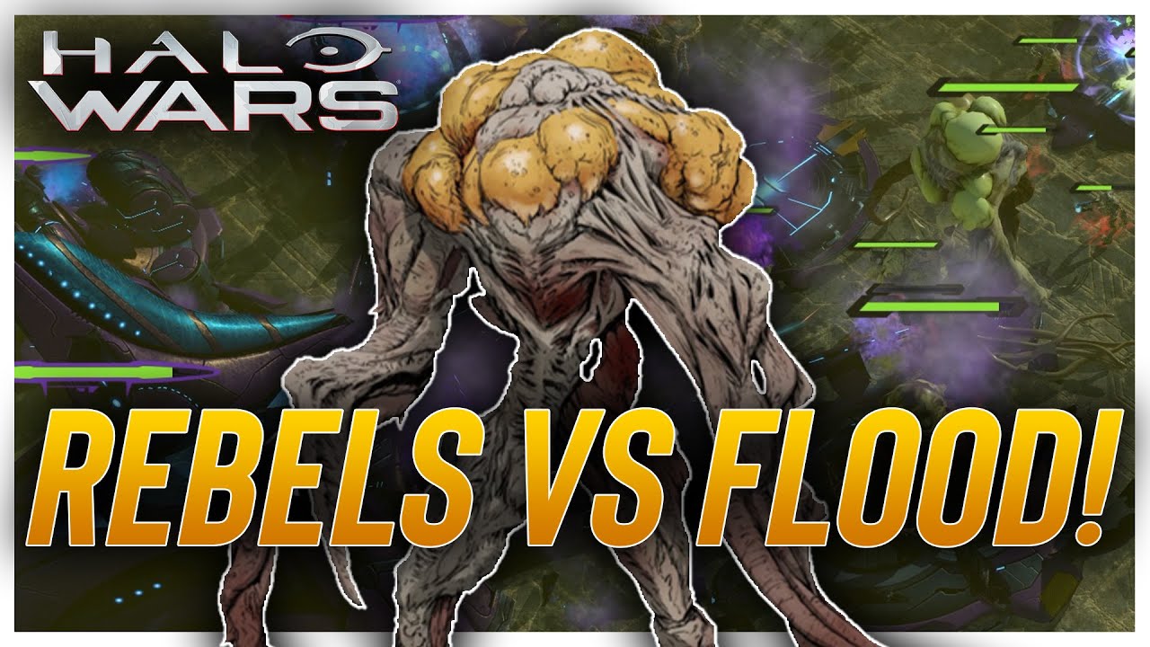 Rebels vs The Flood! Halo Wars AI Battle